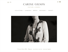 Tablet Screenshot of carinegilson.com